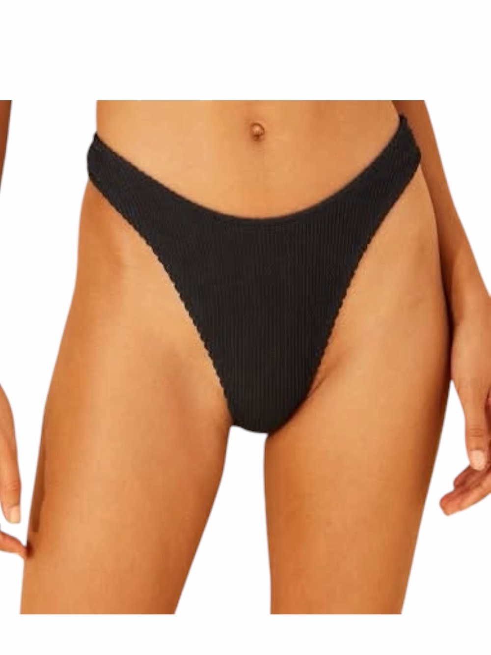 Wild Fable Black Crinkle Bikini Bottoms NWT XXS